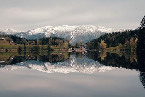 Snowy Mountain Reflection jigsaw puzzle