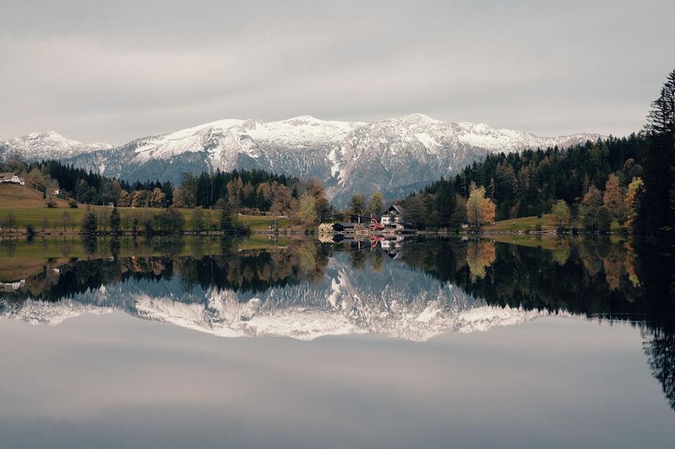 Snowy Mountain Reflection jigsaw puzzle