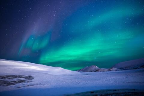 Northern Lights In Christmas jigsaw puzzle