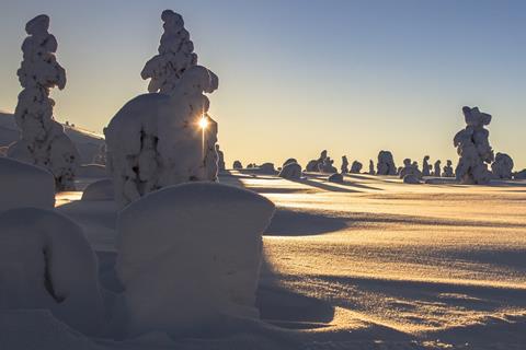 Sunrise On Snowy Landscape jigsaw puzzle