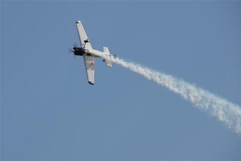 Smokes Trails From A Tilted Plane jigsaw puzzle