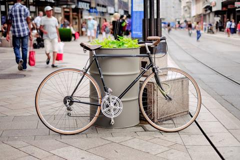 Brown-Wheeled Bicycle jigsaw puzzle