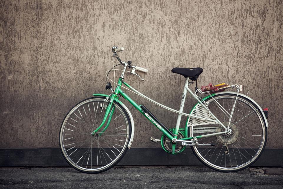 Green Bianchi Bike jigsaw puzzle