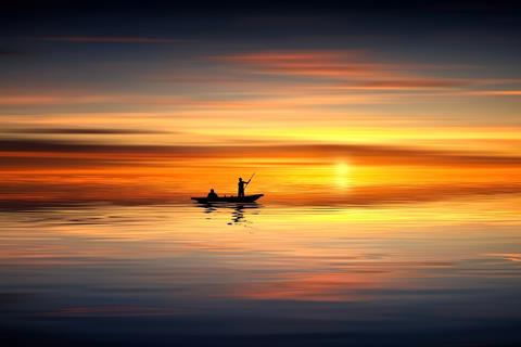 Fishboat At Sunset jigsaw puzzle