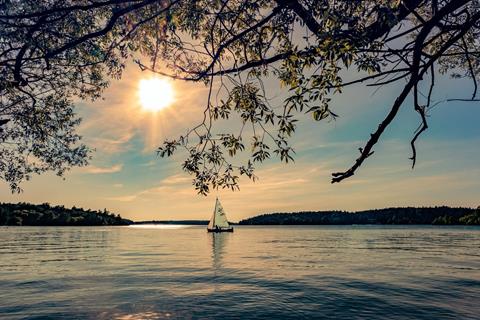 Lonely Sailboat jigsaw puzzle