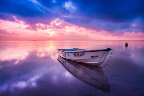 Purple Dawn and Sea jigsaw puzzle