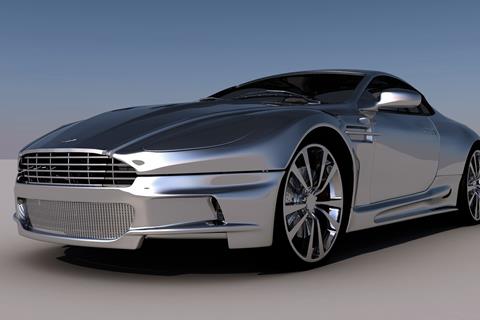 Shiny Aston Martin jigsaw puzzle