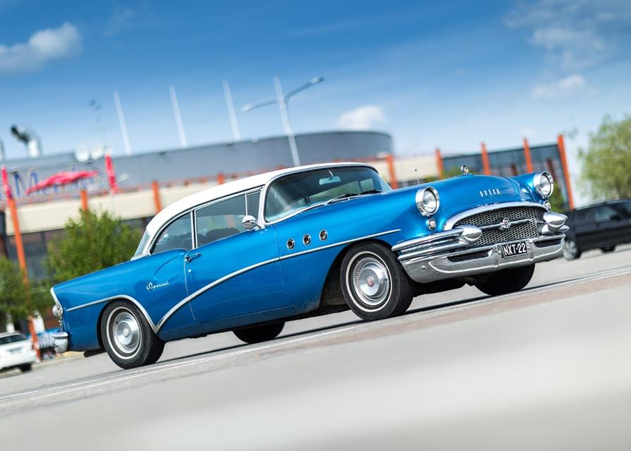 Old Blue Buick jigsaw puzzle