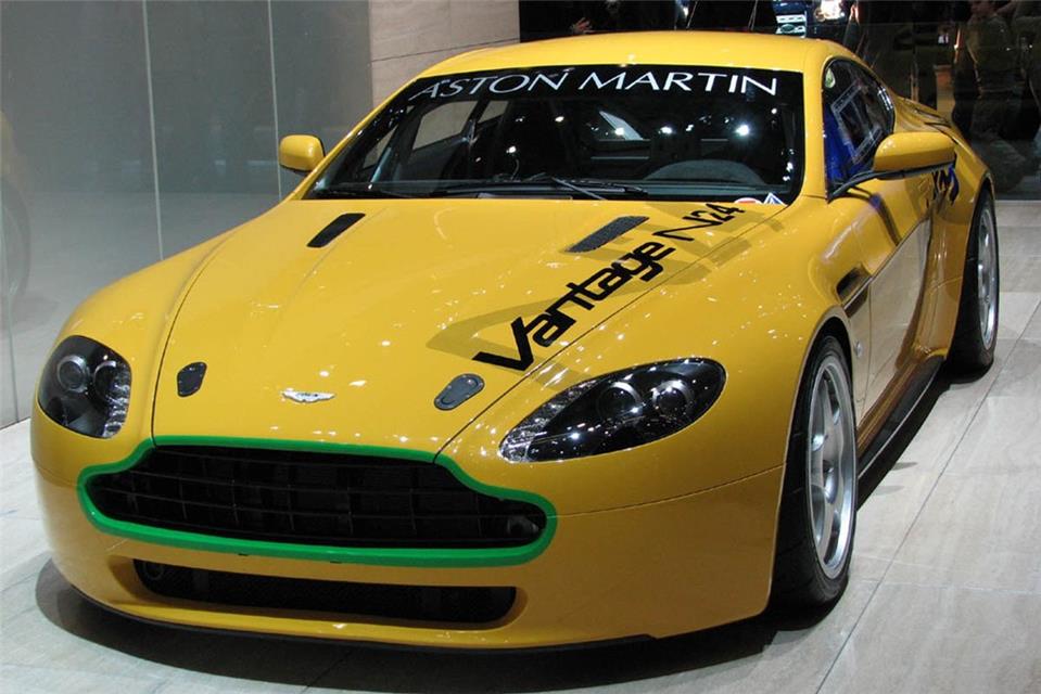 Yellow Aston Martin jigsaw puzzle