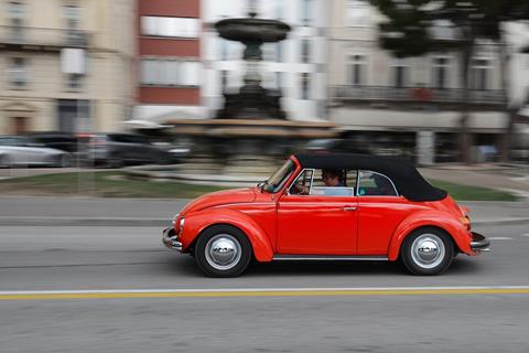Red VW Beetle jigsaw puzzle