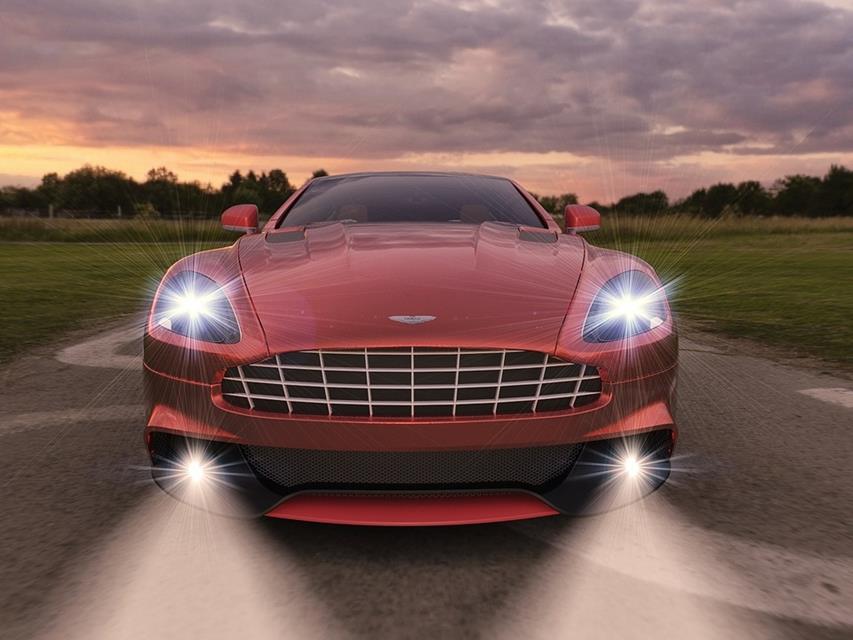 Red Aston Martin jigsaw puzzle