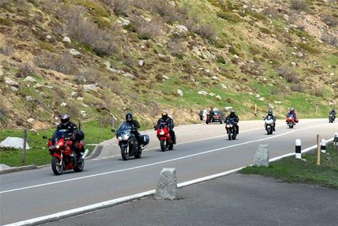 A Lane Of Motorcycles jigsaw puzzle