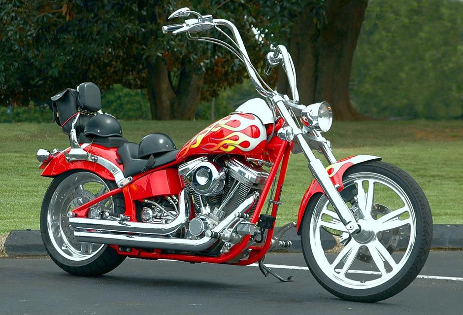 Red Fire Motorcycle jigsaw puzzle