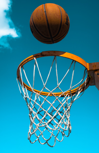 a close up of a basketball game jigsaw puzzle