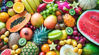 a group of fruit and vegetables on display jigsaw puzzle