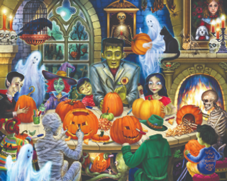 a group of people posing for the camera jigsaw puzzle