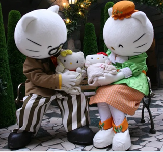 a group of stuffed animals sitting on top of a table jigsaw puzzle