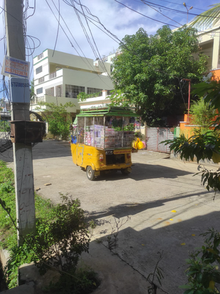 a bus that is parked on the side of a road jigsaw puzzle