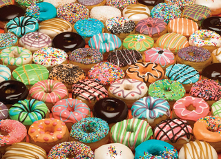 many different kinds of donuts jigsaw puzzle
