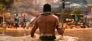 a person that is standing in the water jigsaw puzzle