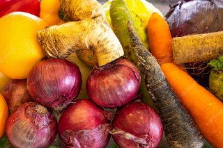 a group of fruit and vegetables jigsaw puzzle