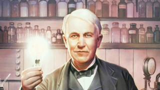 Thomas Edison holding a wine glass posing for the camera jigsaw puzzle