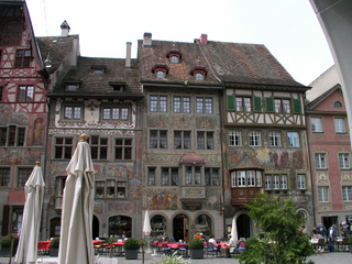 a large brick building with many windows jigsaw puzzle