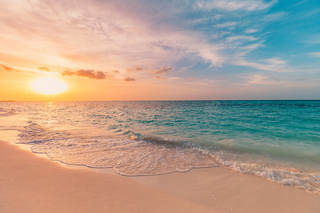 a sandy beach next to the ocean jigsaw puzzle