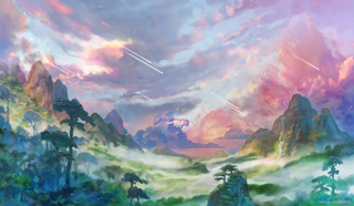 a close up of a mountain jigsaw puzzle