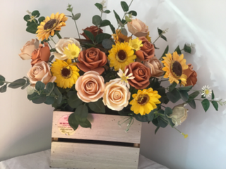 a bouquet of flowers in a vase on a table jigsaw puzzle
