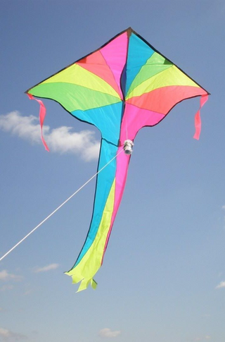 a colorful kite flying in the sky jigsaw puzzle