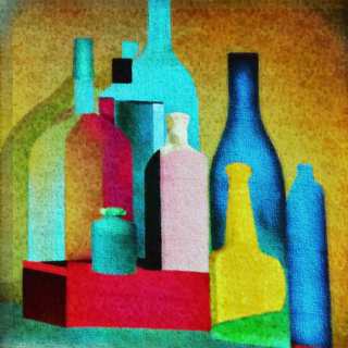 a close up of a colorful wall jigsaw puzzle