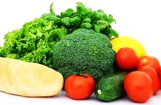 a plate of food with broccoli jigsaw puzzle