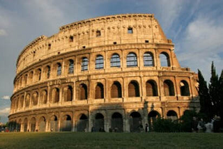 a large building with Colosseum in the background jigsaw puzzle