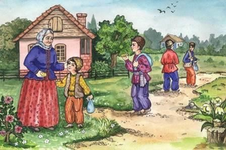a group of people that are standing in the grass jigsaw puzzle