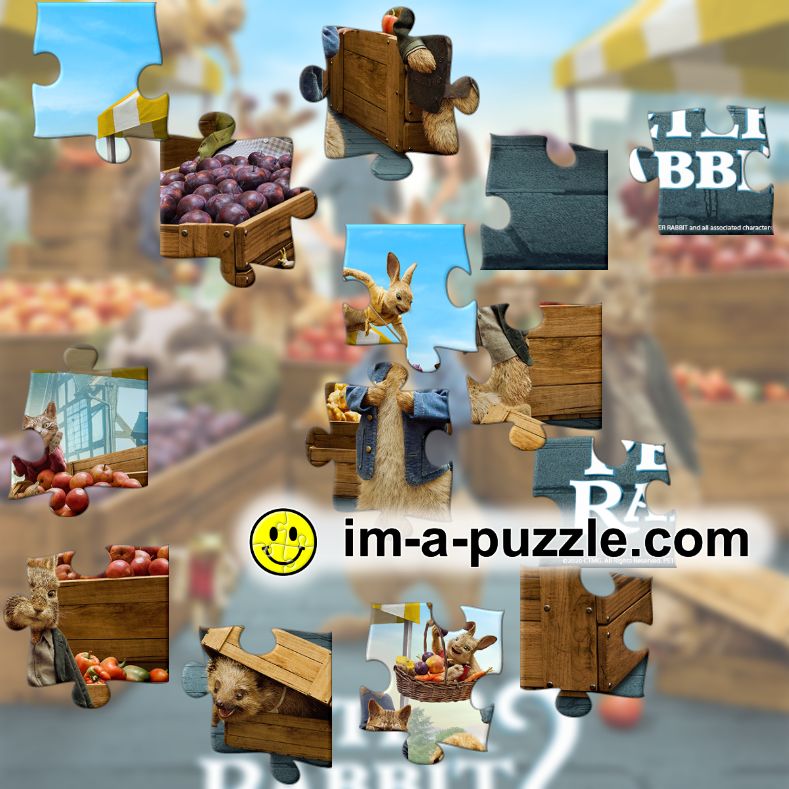 Peter Rabbit 2 - Market Puzzle - Check out the film in theaters soon! jigsaw puzzle